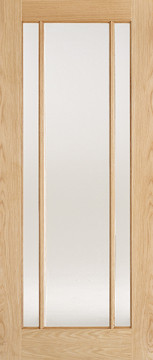 Image of LINCOLN Frosted Glazed Unfinished Oak Interior Door