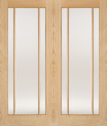 LINCOLN CLEAR GLAZED PAIRS OAK Unfinished 