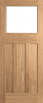 Image of 1930 DX UNGLAZED Unfinished Oak Interior Door