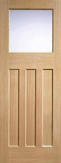 1930 DX Glazed Frosted Oak Interior Door image