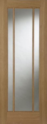 Salisbury Shaker Glazed Clear Oak Interior Door image