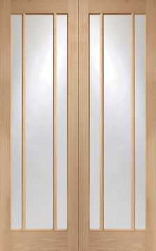 Image of Worcester Glazed Oak Interior Door Pair