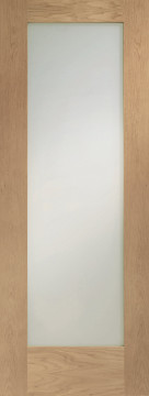 Image of Pattern 10 Shaker Clear Glass Oak FD30 Door