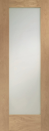 Pattern 10 Shaker Clear Glass Oak Door image