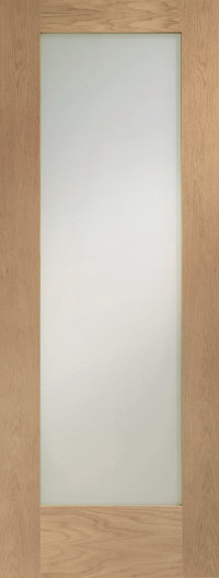 Pattern 10 Shaker Clear Glass Oak FD30 Door image