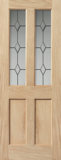 Churnet Glazed Leaded Oak Interior Door image