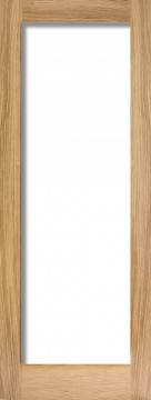 Image of P10 Shaker Glazed Clear Oak Interior Door