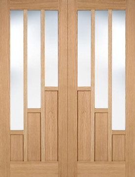 Image of Kansas Glazed Oak Interior Door Pair