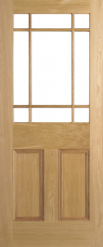 Image of Downham Unglazed Oak Door