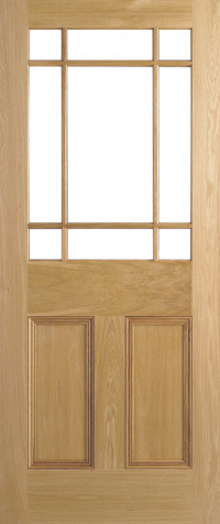 DOWNHAM Unglazed Unfinished Oak Door image