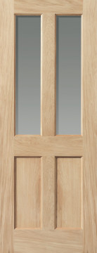 Image of Severn Glazed Clear Oak Interior Door