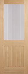 MEXICANO Half Light Glazed FD30 Pre-finished Oak