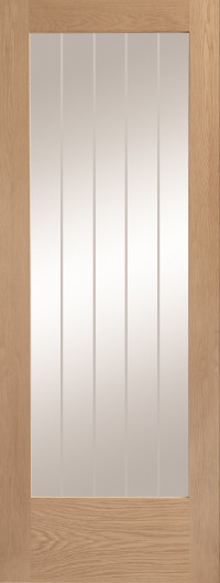 Suffolk 1 Glazed Oak Interior Door image