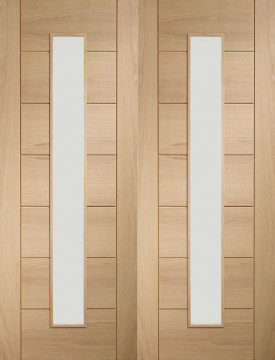 Image of Palermo Glazed Oak Interior Door Pair