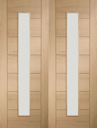 Palermo Glazed Oak Interior Door Pair image