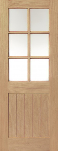 Thames 6 Glazed Oak Interior Door image