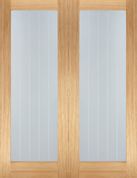 Mexicana 1L Oak Interior Door Pair image