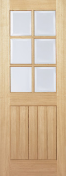 Image of Mexicana 6 Glazed Oak Interior Door