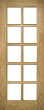 Image of Bristol 10 Shaker Glazed Oak Door