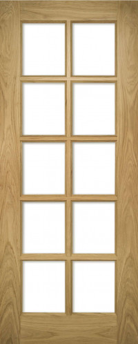 Bristol 10 Shaker Glazed Oak Door image