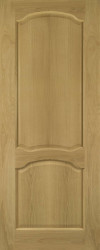 LOUIS WITH RAISED MOULDING OAK UNFINISHED .