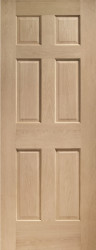 Colonial 6 panel Oak FD30 Door