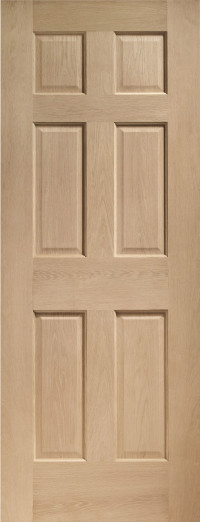 Colonial 6 Panel Oak Interior Door image