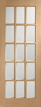 Image of SA 15 Pane Glazed Oak Interior Door