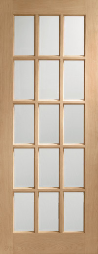 SA 15 Pane Glazed Oak Interior Door image