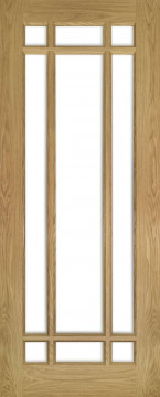Image of Kerry Crown Cut Glazed Oak Door