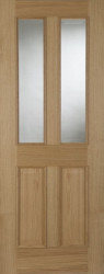 Oxford RM Glazed Oak FD30 Door