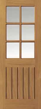 Image of Tutbury Glazed Oak Interior Door