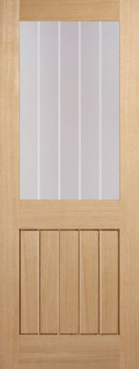 Mexicana Glazed Half Light Oak Interior Door image