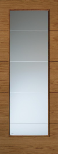VT5 1VB Glazed Oak Door image