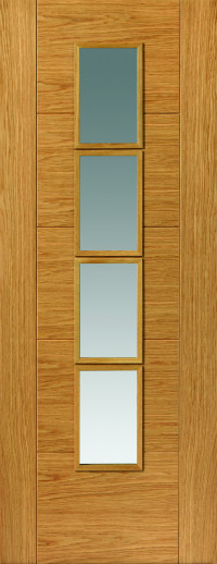 Bela Glazed Oak Interior Door image