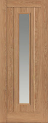 Hudson Glazed Oak Laminate Door
