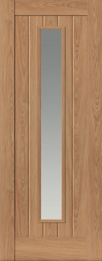 Hudson Glazed Oak Laminate Door image