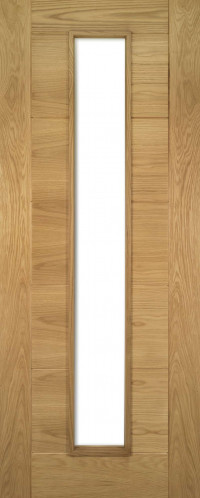 Sevillia 1 Glazed Oak FD30 Door image