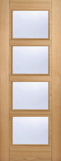 Vancouver 4V Glazed Oak Interior Door image