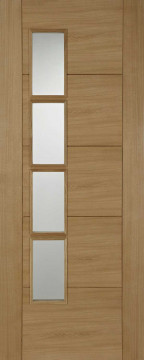 Image of Tajo 45 4VLT Glazed Oak FD30 Door