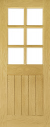 ELY 6L GLAZED OAK Crown Cut Pre-finished