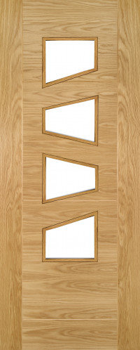 Sevillia 4S Glazed Oak Door image