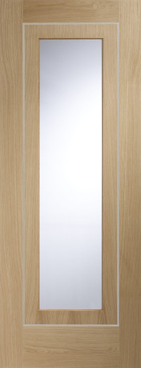 Varese Glazed Oak Flush Interior Door image