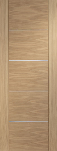 Portici Flush Oak FD30 Door image