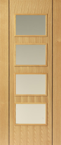 Blenheim 4V6 Oak Flush Door image