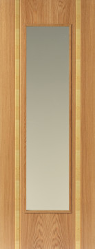Image of Rhodesia Glazed Oak Flush Door