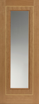Image of Minerva Glazed Oak Flush Door