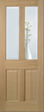 Image of Richmond Clear Bevelled Glazed Pre-finished Oak Interior Door