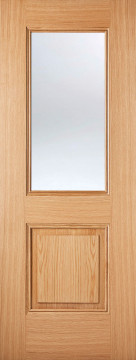 Image of Arnhem 2 Panel Glazed Oak Interior Door