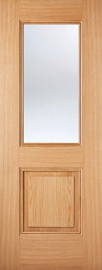 Arnhem 2 Panel Glazed Oak Interior Door image